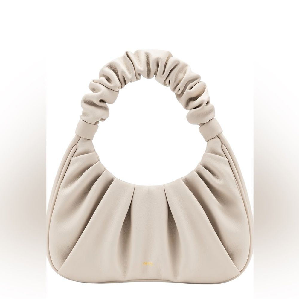 JW PEI Gabbi Ruched Hobo Handbag - Ivory Ruched Handle